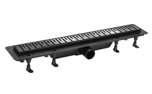 Душевой трап (лоток) Plastbrno SZA885M 85 см, решетка 2, графит