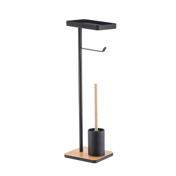 Стойка Fora Bamboo style FOR-ST-01BL, черный, бамбук