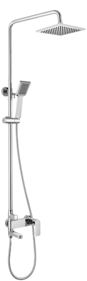 Душевая стойка Bravat Real F6333367CP-A-RUS хром
