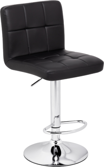 Барный стул Woodville Paskal 15497 black, опора chrome