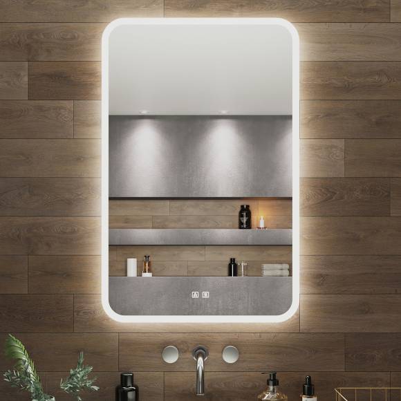 Зеркало Aqua de Marco Amazon 60х80 см, с LED-подсветкой и антизапотевателем