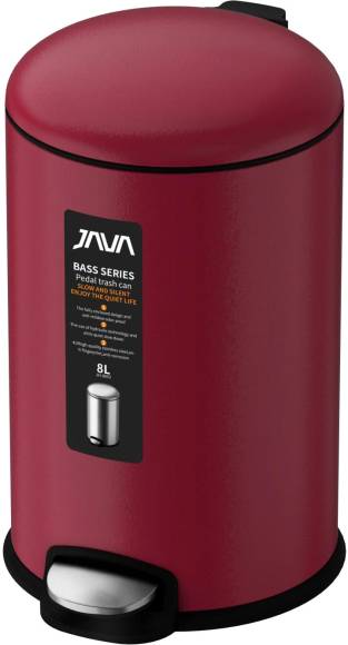 Мусорное ведро Java S-885-8R 8 л, малиновое