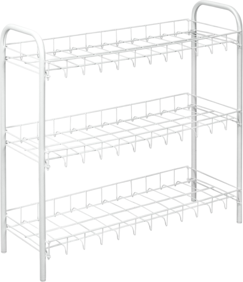 Обувница Metaltex 3-х уровневая, белая