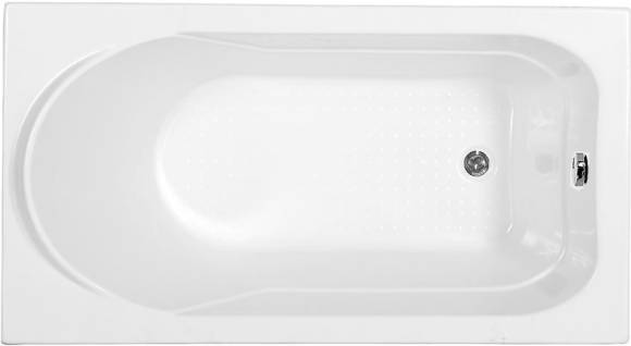 Акриловая ванна Aquanet West 150x70 см, пристенная, белая, с каркасом, с обрезным экраном