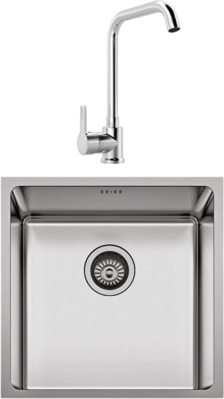 Комплект Мойка Seaman Eco Roma + Смеситель MEGA Ege MG-PL10 хром