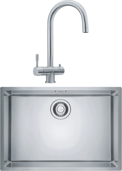 Комплект Мойка Franke Felix FEX 110-60 нержавеющая сталь + Смеситель Eos Clear Water нержавеющая сталь