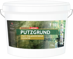 PUTZGRUND F101 грунт под декоративные штукатурки 15кг 250г/1кв.м PUTZGRUND F101 грунт под декоративные штукатурки 15кг 250г/1кв.м