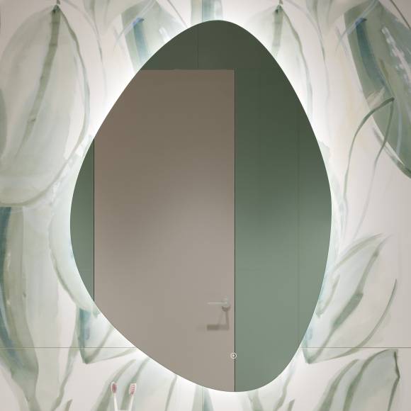 Зеркало DIWO Валдай 70 с подсветкой светодиодной, сенсорный выключатель, настенное