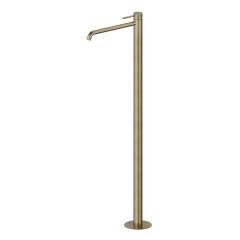 Напольный смеситель для ванны с душем Newform X-Steel 316 69618EX.59.098 С ВНУТРЕННЕЙ ЧАСТЬЮ, pale gold