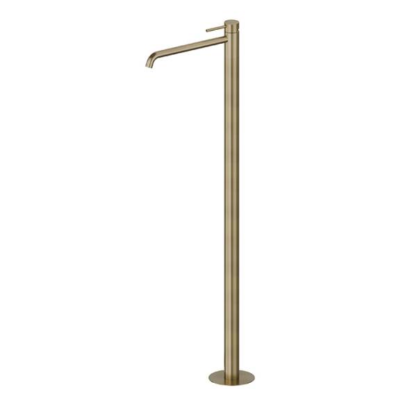 Напольный смеситель для ванны с душем Newform X-Steel 316 69618EX.59.098 С ВНУТРЕННЕЙ ЧАСТЬЮ, pale gold