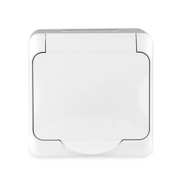 Розетка 1-м ОП Nix 16А IP54 250В с заземл. с крышкой бел. TOKOV ELECTRIC TKE-NX-R1Z-C01-IP54 Розетка 1-м ОП Nix 16А IP54 250В с заземл. с крышкой бел. TOKOV ELECTRIC TKE-NX-R1Z-C01-IP54