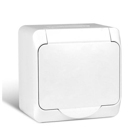 Розетка 1-м ОП Nix 16А IP54 250В с заземл. с крышкой бел. TOKOV ELECTRIC TKE-NX-R1Z-C01-IP54 Розетка 1-м ОП Nix 16А IP54 250В с заземл. с крышкой бел. TOKOV ELECTRIC TKE-NX-R1Z-C01-IP54