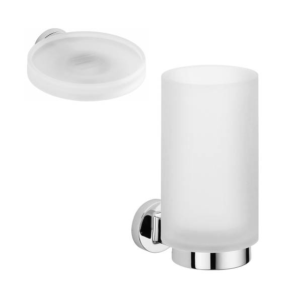 Набор Стакан Colombo Design Nordic B5202 хром + Мыльница B5201 хром