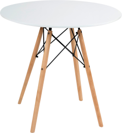 Обеденный стол TetChair Модерн Cindy Next 70 см, белый, натуральный