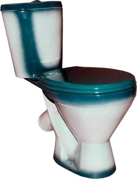 Унитаз-компакт напольный Rosa Элегант зеленый декор