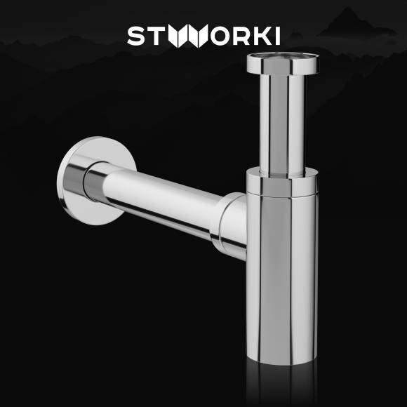 Сифон для раковины STWORKI SD-001CR хром