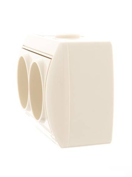 Розетка 2-м ОП Nata 16А IP20 без заземл. керамика крем. LEZARD 710-0300-128 Розетка 2-м ОП Nata 16А IP20 без заземл. керамика крем. LEZARD 710-0300-128