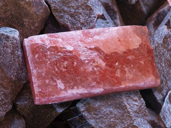 Плитка из гималайской соли 20х10х2.5 см натур SALTWAY