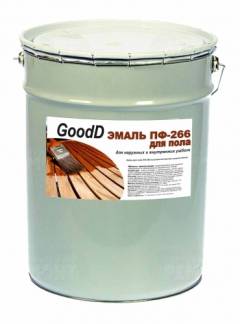 Эмаль ПФ-266 красно-коричневая Гуд 25кг Эмаль ПФ-266 красно-коричневая Гуд 25кг