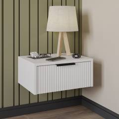 Прикроватная тумба DIWO Краснодар подвесная 45x35x20 белый, ручка черный