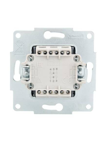 Переключатель проходной 2-кл. СП Vesna механизм черн. бархат LEZARD 742-4288-106 Переключатель проходной 2-кл. СП Vesna механизм черн. бархат LEZARD 742-4288-106