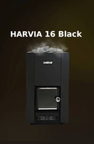 Печь для бани HARVIA 16 black артикул WK160B