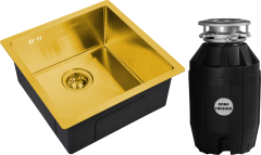 Комплект Мойка Steel Hammer SH 4444 BRONZE бронза + Измельчитель Bone Crusher BC 810-AS Комплект Мойка Steel Hammer SH 4444 BRONZE бронза + Измельчитель Bone Crusher BC 810-AS