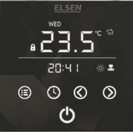 Терморегулятор Elsen EKA.01.01B для естественной конвекции, черный
