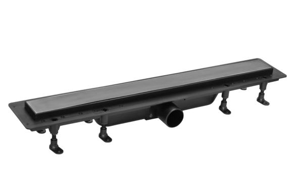Душевой трап (лоток) Plastbrno SZA975M 75 см, решетка 2 in 1, графит