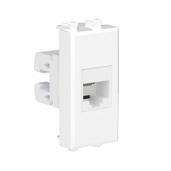 Розетка телефонная 1мод. Avanti "Белое облако" RJ12 без шторок модульная механизм DKC 4400611 Розетка телефонная 1мод. Avanti "Белое облако" RJ12 без шторок модульная механизм DKC 4400611