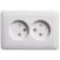 Розетка 2-м СП Хит 16А IP20 без заземл. защ. шторки бел. SE RS16-230-B Розетка 2-м СП Хит 16А IP20 без заземл. защ. шторки бел. SE RS16-230-B