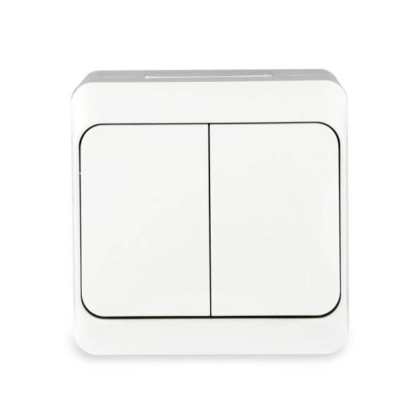 Выключатель 2-кл. ОП Nix 10А IP54 250В бел. TOKOV ELECTRIC TKE-NX-V2-C01-IP54 Выключатель 2-кл. ОП Nix 10А IP54 250В бел. TOKOV ELECTRIC TKE-NX-V2-C01-IP54