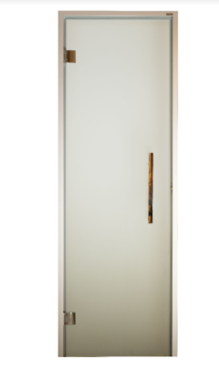 Дверь стеклянная Grandis GS 680*1890 (Anod Silver) Сатин левая