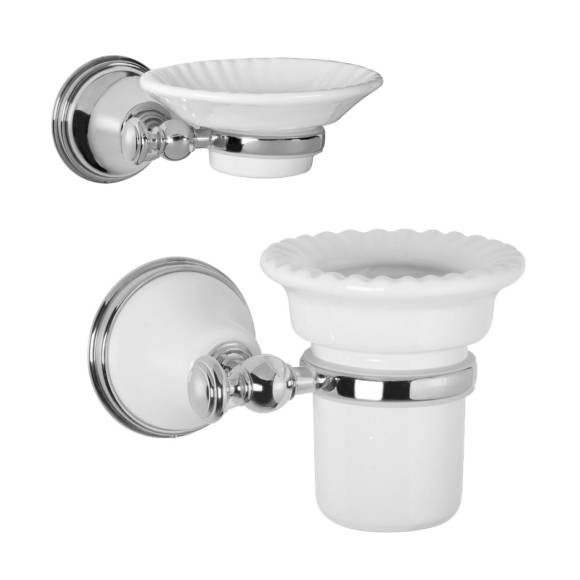Набор Стакан Tiffany World Harmony TWHA109bi/cr + Мыльница TWHA106cr