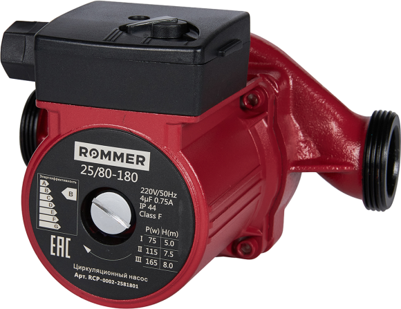 Циркуляционный насос Rommer RCP-0002 25/80-180