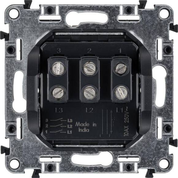 Выключатель 3-кл. СП Valena Life 10А IP20 250В 10AX с лицев. панелью винтов. зажимы механизм бел. Leg 752403 Выключатель 3-кл. СП Valena Life 10А IP20 250В 10AX с лицев. панелью винтов. зажимы механизм бел. Leg 752403