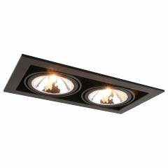 Встраиваемый светильник Arte Lamp Cardani Semplice A5949PL-2BK Встраиваемый светильник Arte Lamp Cardani Semplice A5949PL-2BK