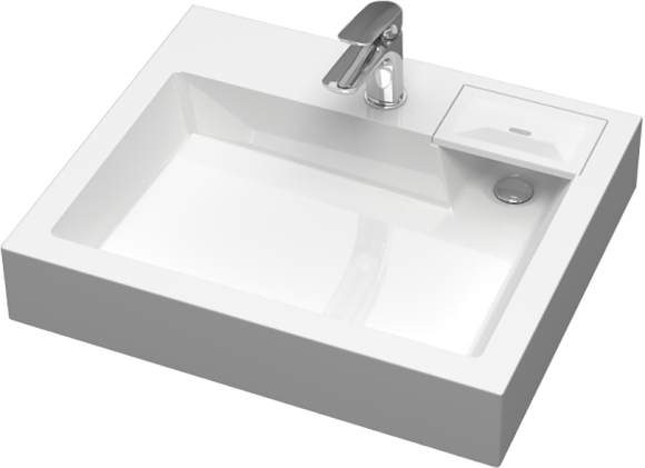 Раковина над стиральной машиной Reflection Tetra RF6050TE 60x50 см, белый, с кронштейнами