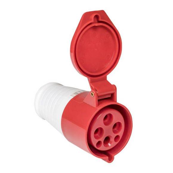 Розетка кабельная 16А 380В 3P+РЕ IP44 (214) EKF ps-214-16-380 Розетка кабельная 16А 380В 3P+РЕ IP44 (214) EKF ps-214-16-380