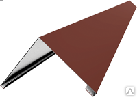 Планка конька плоского 150х150х2000 Полиэстер Планка конька плоского 150х150х2000 Полиэстер