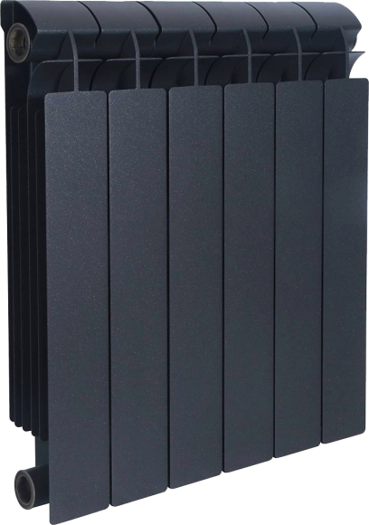 Радиатор биметаллический Global Style plus 500 6 секций, черный