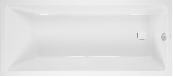 Акриловая ванна Vagnerplast Cavallo 170x75 см, пристенная, ультрабелая, на ножках