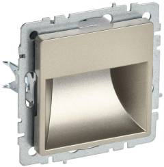 Подсветка светодиодная BRITE встраив. ПЛ20-БрШ шампань IEK BR-FL20-K37 Подсветка светодиодная BRITE встраив. ПЛ20-БрШ шампань IEK BR-FL20-K37