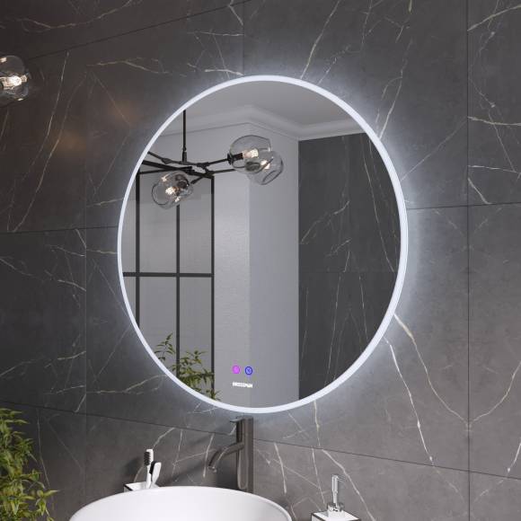 Зеркало круглое Grossman Cosmo-норма 80 с подсветкой, с антизапотевателем