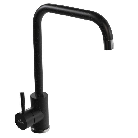 Смеситель для кухни 35к MIXLINE ML-GS12 (308) черный, высокий излив Смеситель для кухни 35к MIXLINE ML-GS12 (308) черный, высокий излив