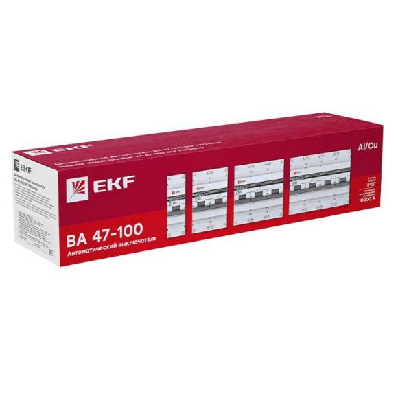 Выключатель автоматический модульный 3п C 125А 10кА ВА 47-100 PROxima EKF mcb47100-3-125C-pro Выключатель автоматический модульный 3п C 125А 10кА ВА 47-100 PROxima EKF mcb47100-3-125C-pro