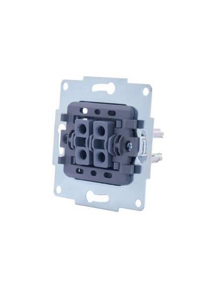 Переключатель проходной 2-кл. СП Vesna механизм бел. LEZARD 742-0288-106 Переключатель проходной 2-кл. СП Vesna механизм бел. LEZARD 742-0288-106