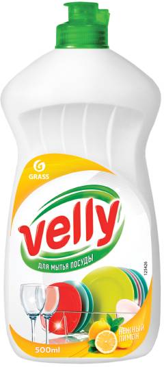 Средство для мытья посуды Grass Velly лимон, 0.5 л
