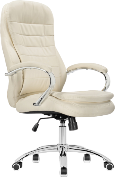 Кресло руководителя Woodville Tomar кремовое