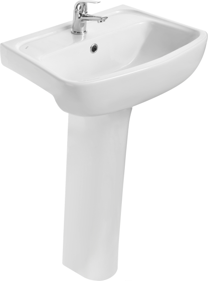 Раковина Santek Лонги 1WH501755 55, с пьедесталом